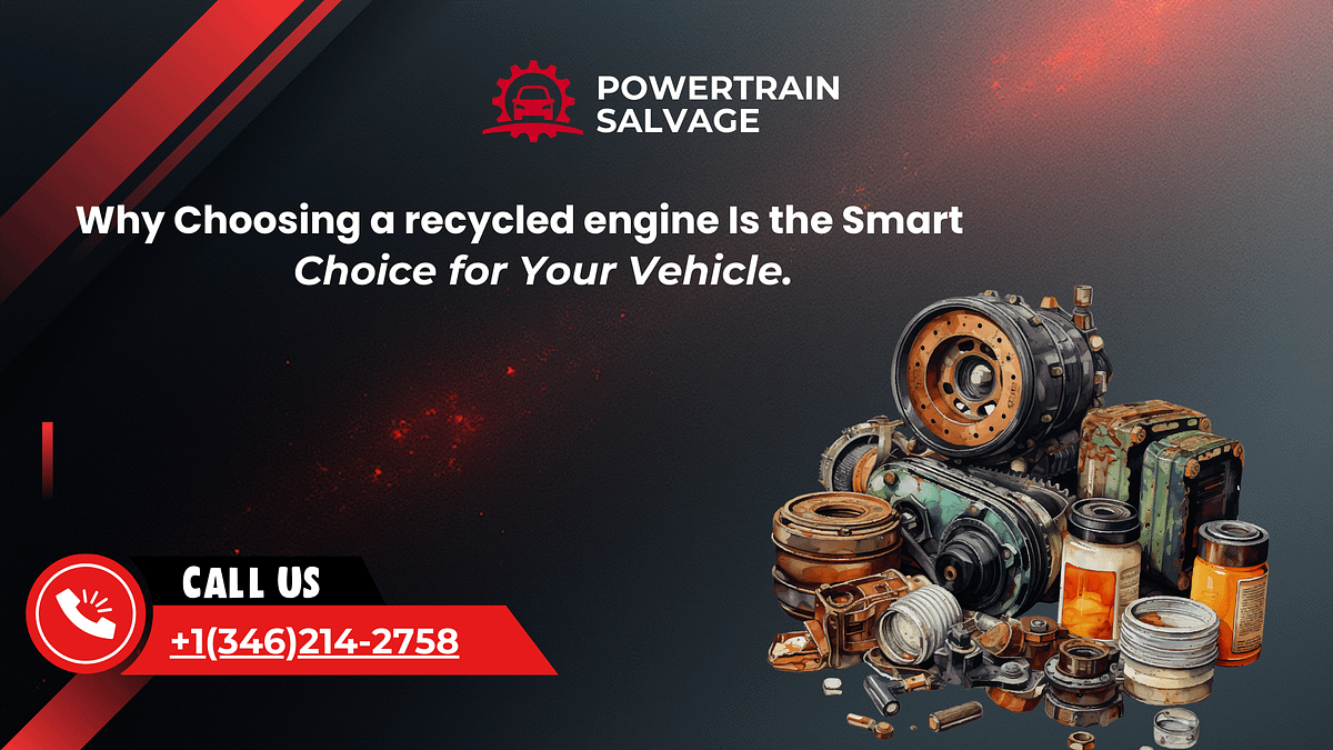 Why Choosing a Recycled Engine Is the Smart Choice for Your Vehicle.